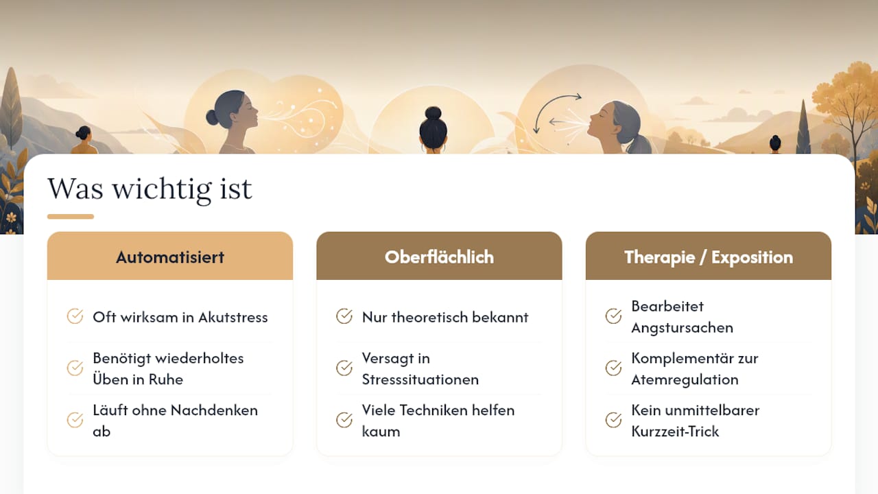 Was bei Panikattacken oft übersehen wird — overview diagram