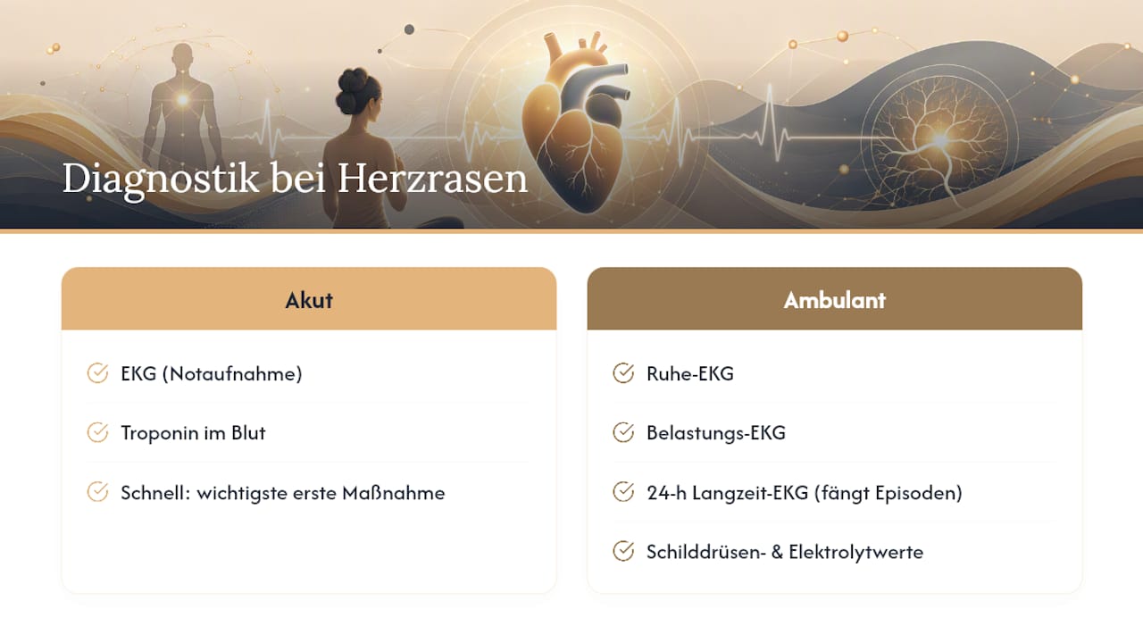Diagnostisches Vorgehen bei wiederkehrendem Herzrasen