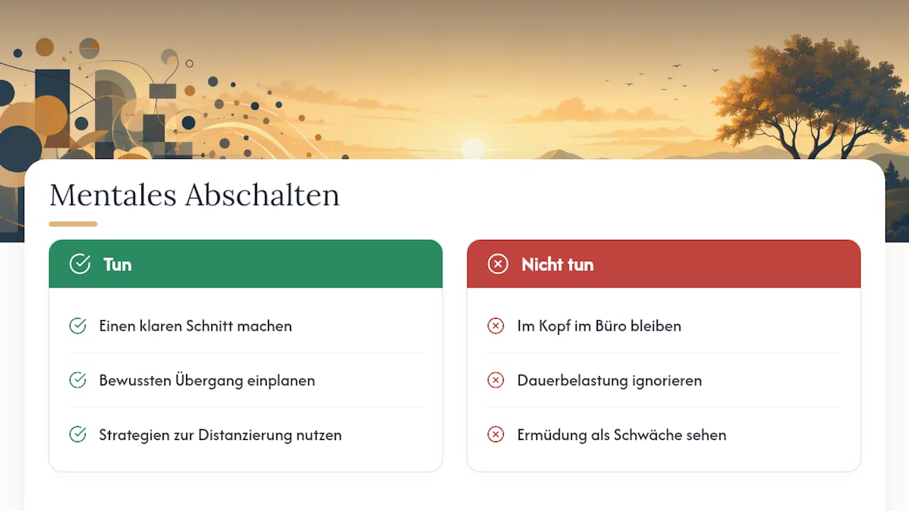 Was bedeutet abschalten nach der Arbeit wirklich? — overview diagram