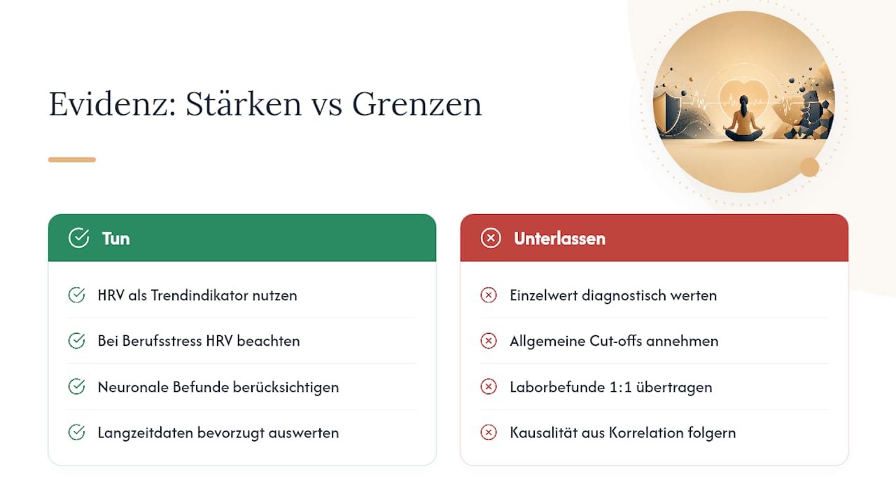 Kritische Bewertung der wissenschaftlichen Evidenz zur HRV als Stressindikator — overview diagram