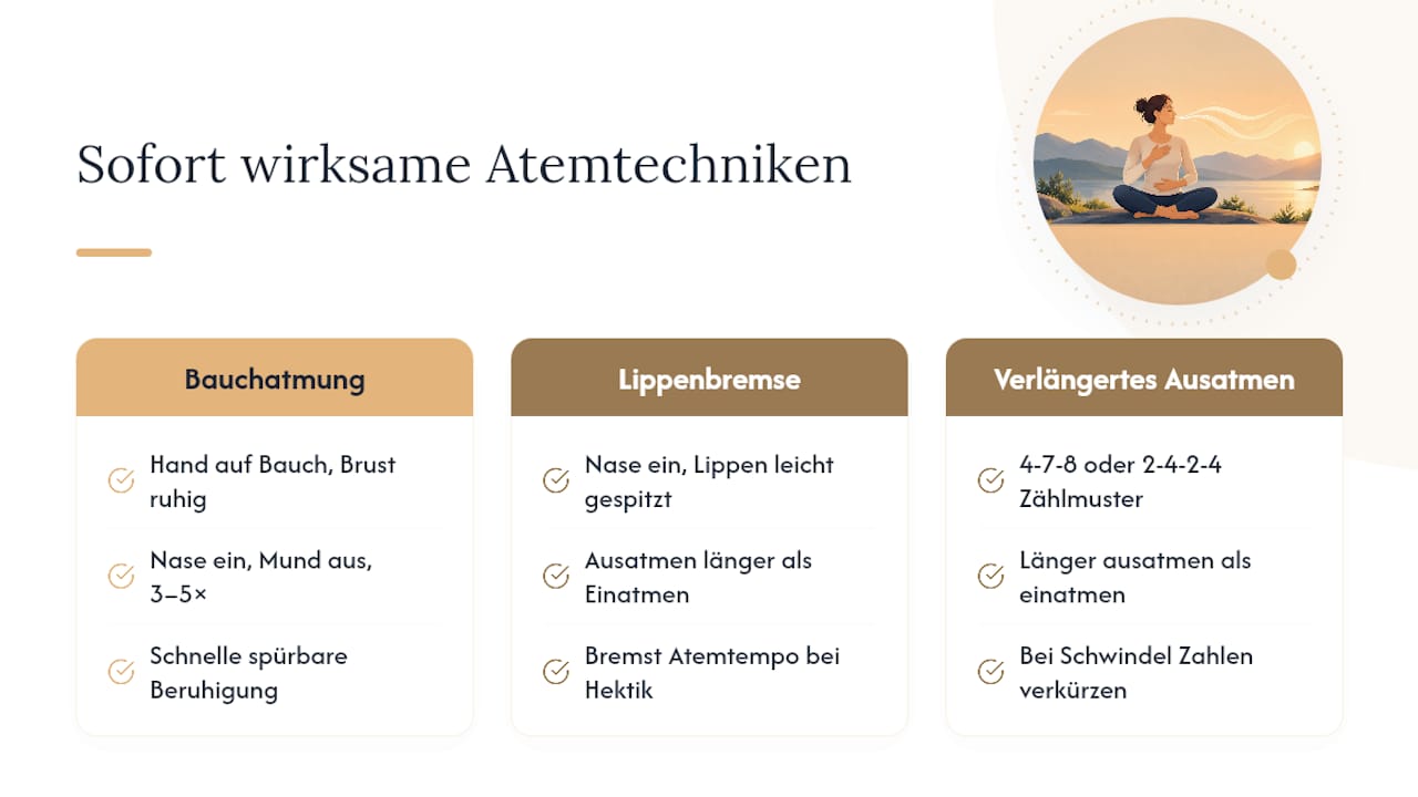 Welche Atemtechniken helfen sofort bei einer Panikattacke? — overview diagram
